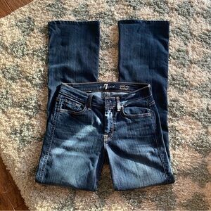 7 For All Mankind Mid Rise Bootcut jeans size 27 dark wash